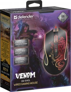 Мышь Defender игровая Venom GM-640L оптика,8кнопок,3200dpi, Переливающаяся подсветка (52640) 1