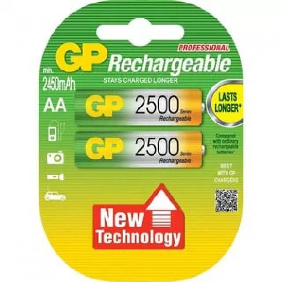 GP AA2500mAh/2BL аккумулятор Пластик 2/20 1 GP AA2500mAh/2BL аккумулятор Пластик 2/20 1