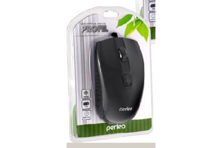 Perfeo мышь оптическая "PROFIL", 4 кн, USB, чёрная 1
