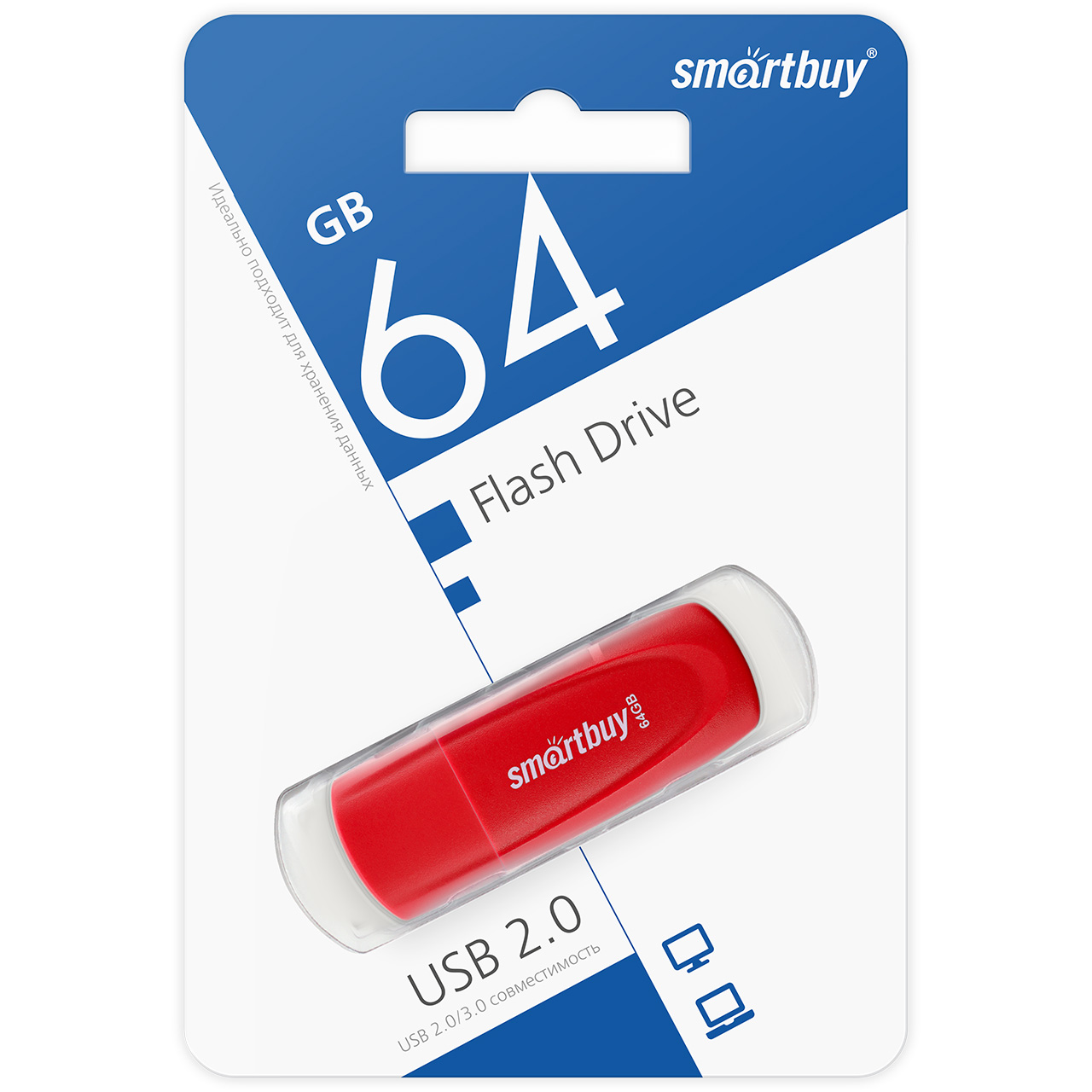 UFD 2.0 SmartBuy 064GB Scout Red (SB064GB2SCR) 1 UFD 2.0 SmartBuy 064GB Scout Red (SB064GB2SCR) 1