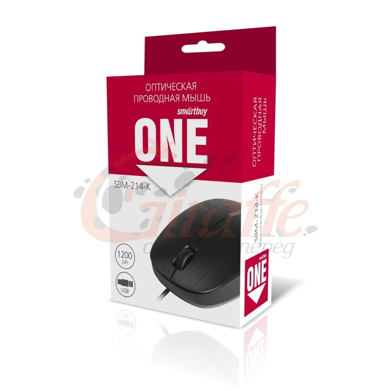 Мышь проводная Smartbuy ONE 214-K черная (SBM-214-K) / 100 1 Мышь проводная Smartbuy ONE 214-K черная (SBM-214-K) / 100 1