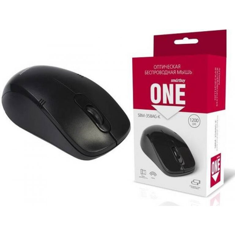 Мышь беспроводная Smartbuy ONE 358AG-K черная (SBM-358AG-K) / 100 1
