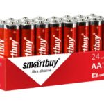 Батарейка алкалиновая Smartbuy LR6/4S (24/480) (SBBA-2A24S)