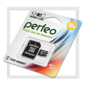 Perfeo microSDXC 128GB High-Capacity (Class 10) UHS-1 w/o Adapter