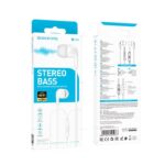 Наушники вакуумные AUX разъём с МК без рег.громкости длина 1.2м Borofone BM83 (White)