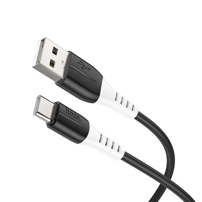 HOCO X82/ USB кабель Type-C/ 1m/ 3A/ Силикон/ Black 1