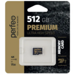 Perfeo microSDXC 512GB High-Capacity (Class 10) UHS-3 V30 w/o Adapter