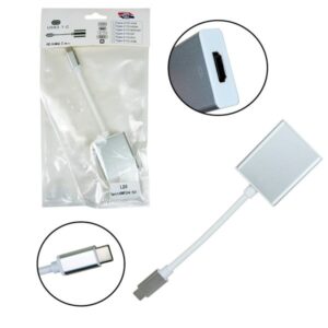 Адаптер LD8 Type-C to HDMI/F 2.0 4K 15cm 1