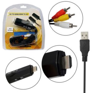 Кабель конвертер H73  HDMI to AV euro composite 1