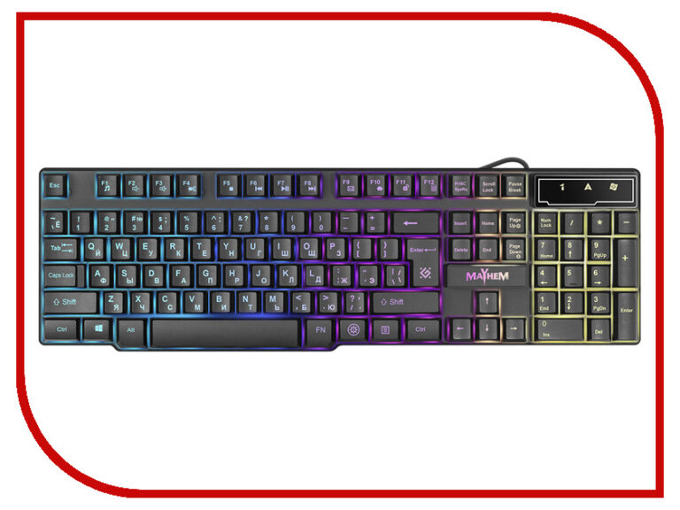 Проводная игровая клавиатура Mayhem GK-360DL RU,RGB подсветка,19 Anti-Ghost 1