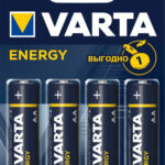 Батарейка Varta ENERGY LR6 AA BL4 Alkaline 1.5V (4106) (4/80/400)