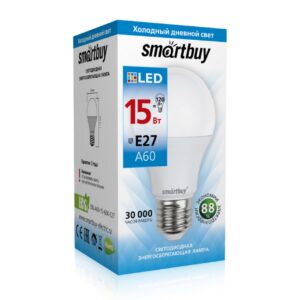 Светодиодная (LED) Лампа Smartbuy-A60-15W/6000/E27 (SBL-A60-15-60K-E27) 1