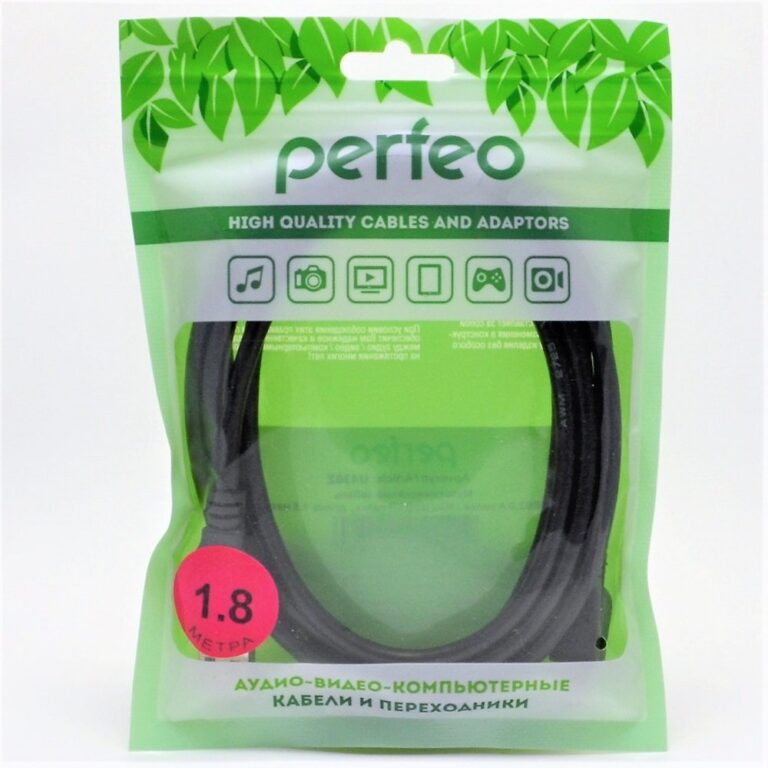 PERFEO Кабель USB2.0 A вилка - Mini USB вилка, длина 1,8 м. (U4302) 1