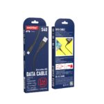 Кабель для зарядки и передачи данных S40 MicroUSB черный, 2.4 А, 1 м, Smartbuy (iK-12-S40b)