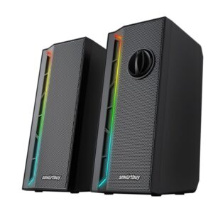 Акустическая система 2.0 Smartbuy NEON MELODY 2, RGB-подсветка, 6Вт, черная (SBA-4600)/16 1