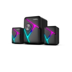 Акустическая система 2.1 Smartbuy S2, Bluetooth, 12Вт, LED-подсветка, черная (SBA-4500)/16 1