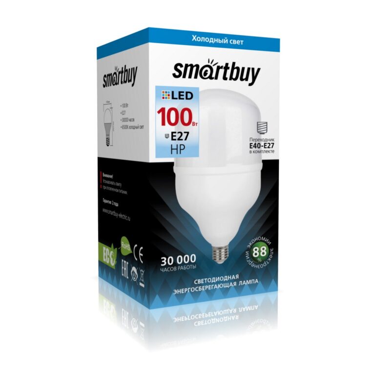 Светодиодная (LED) Лампа Smartbuy-HP-100W/6500/E27 (SBL-HP-100-65K-E27) 1