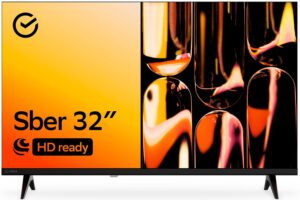 32" Телевизор Sber SDX 32F2126 черный 1920x1080, Full HD, 60 Гц, Wi-Fi, Smart TV, Салют ТВ