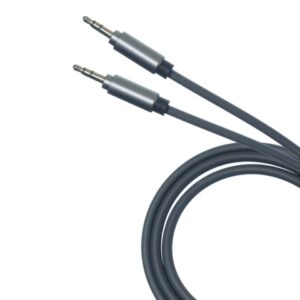 Кабель AUX  R5  Резиновый мягкий 1000mm ((Grey) 25pcs 1