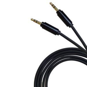 Кабель AUX  R6  Резиновый мягкий 2000mm (Black) 25pcs 1