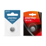 Литиевый элемент питания Smartbuy CR1216/1B (12/720) (SBBL-1216-1B)
