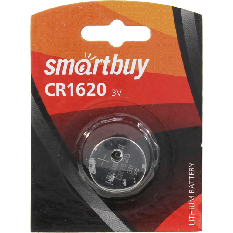 Литиевый элемент питания Smartbuy CR1620/1B (12/720) (SBBL-1620-1B) 1