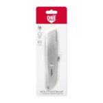 Строительный нож, трапециевидное лезвие, алюм. порошковый корпус, Smartbuy One Tools