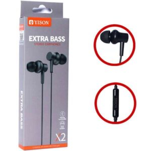 Наушники проводные с микрофоном Yison X2  (Black) 10pcs 1