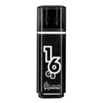 UFD 2.0 Smartbuy 016GB Glossy series Black (SB16GBGS-K)