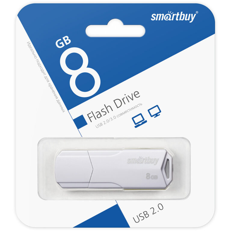 UFD 2.0 SmartBuy 008GB CLUE White (SB8GBCLU-W) 1