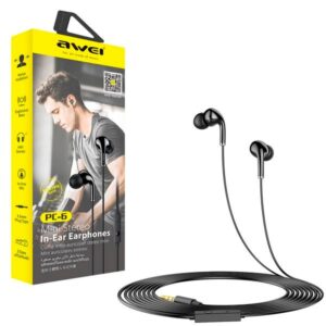 Наушники проводные с микрофоном Awei  PC-6   (Black) 1