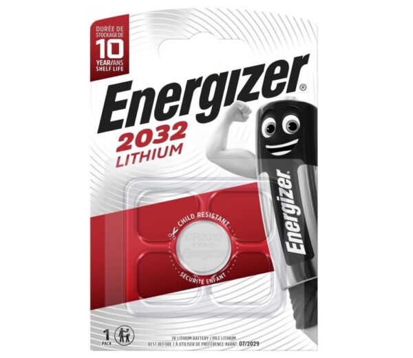 Батарейка Energizer CR2032 BL1 Lithium 3V 1/10