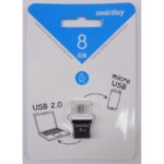 UFD 2.0 Smartbuy 008GB OTG POKO series Black (SB8GBPO-K)
