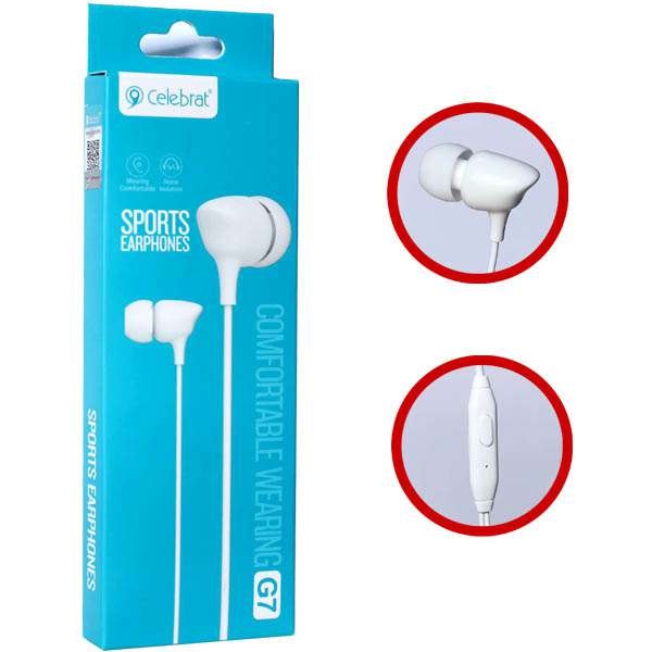 Стерео гарнитура Celebrat G7 (White) 1 Стерео гарнитура Celebrat G7 (White) 1