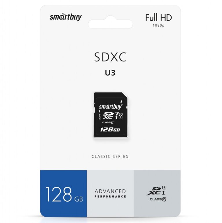 micro SDXC карта памяти Smartbuy 128GB U3 V30 A1 Advanced R/W up to 90/55 с адапт (SB128GBSDU1A-AD) 1