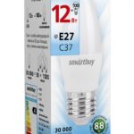 Светодиодная (LED) Лампа Smartbuy-C37-12W/4000 (SBL-C37-12-40K-E27)