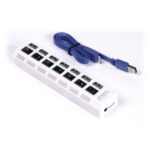 USB 3.0 хаб с выключателями, 7 портов, СуперЭконом, белый, SBHA-7307-W
