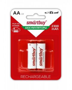 Аккумулятор NiMh Smartbuy AA/2BL 2300 mAh (24/240) (SBBR-2A02BL2300) 1