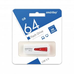 UFD 3.0/3.1 Smartbuy 064GB IRON White/Red (SB64GBIR-W3) 1