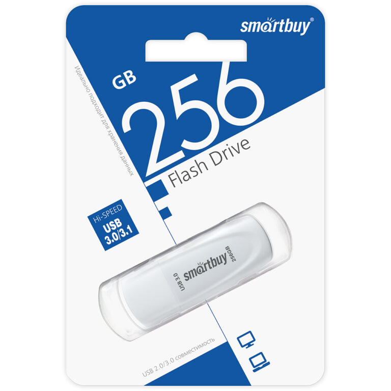 UFD 3.0/3.1 Smartbuy 256 GB Scout White (SB256GB3SCW) 1