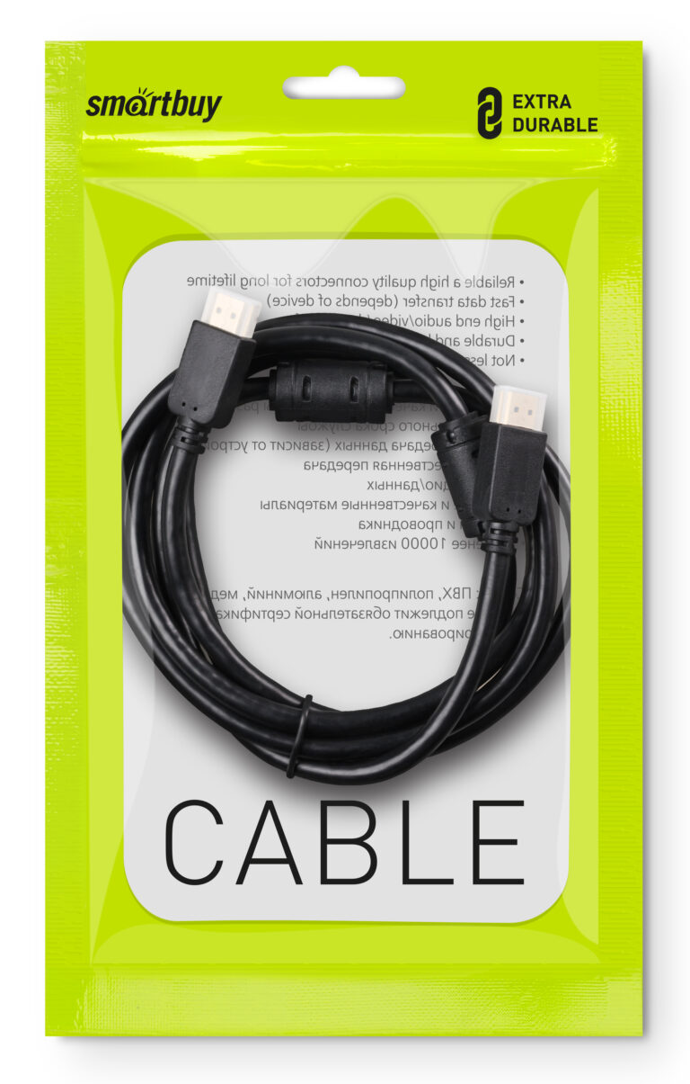 АудиоВидео кабель Smartbuy HDMI - HDMI ver.2.0 A-M/A-M, 5 м (K-353-502)/10 1