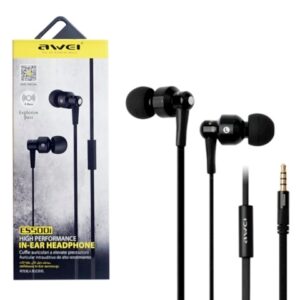 Наушники проводные с микрофоном Awei  ES500i  (Black) 1