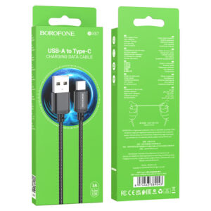 Кабель USB - TypeC BOROFONE BX87 (черный) 1м 1