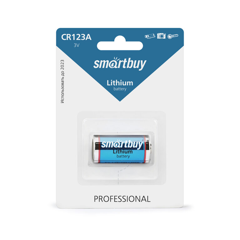 Литиевый элемент питания Smartbuy CR123A/1B (12/144) (SBBL-123A-1B) 1