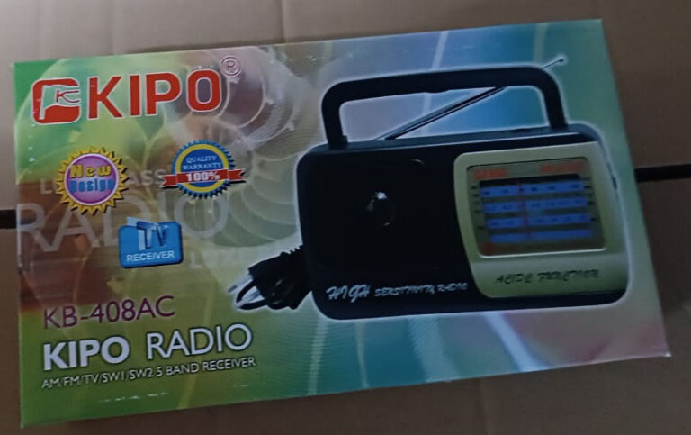 Радиоприемник KIPO KB-408AC питание 220в, 2 х R20, AM/FM/TV/SW1-2 1