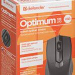 Проводная оптическая мышь Optimum MB-270 черный,3 кнопки,1000 dpi DEFENDER