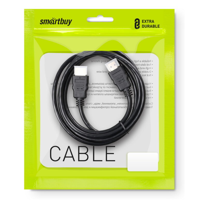 АудиоВидео кабель Smartbuy HDMI - HDMI ver.2.0 A-M/A-M, 2 м (K-421-100)/20 1