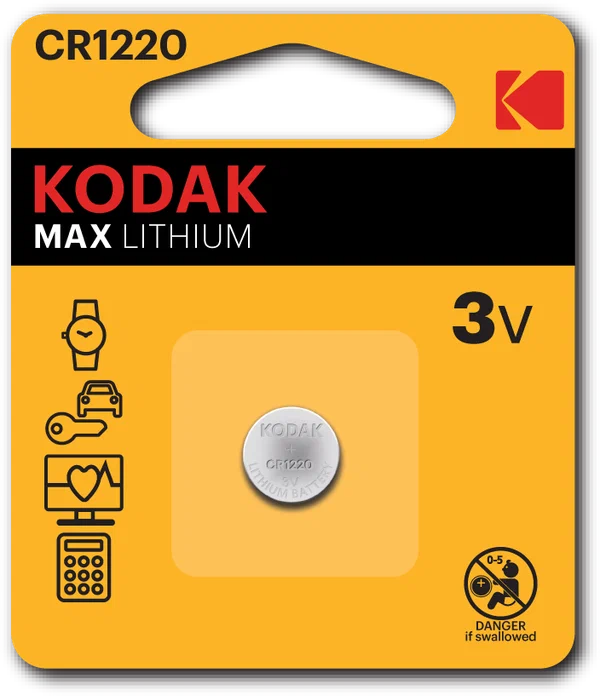 KODAK CR1220/1BL MAX Lithium 1/60