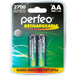 Perfeo AA2700mAh/2BL  Аккумулятор Пластик 2/40 1