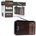 Радиоприемник MRM-POWER MR-608AC питание 220в, 2хR20, AM/FM/SW1-2